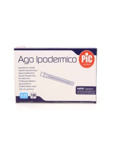 Pic Ago Ipogliss 23G Peel Pack Cono Luer Lock 25 mm 100 pezzi